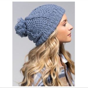 Winter Pom Pom Soft Knit Beanie Hat
